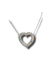 Ciondolo in perline con cristalli Swarovski. Catenina in argento 925