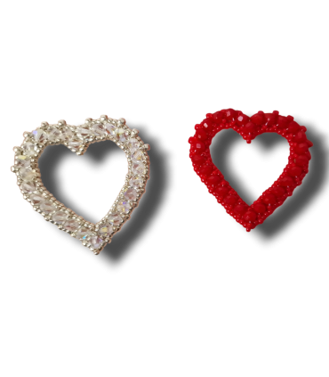 copy of Ciondolo in perline con cristallo blu zaffiro centrale